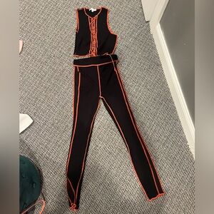 black and orange set